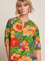 KING LOUIE KING LOUIE CYBIL BLOUSE TAPENADE BROWN