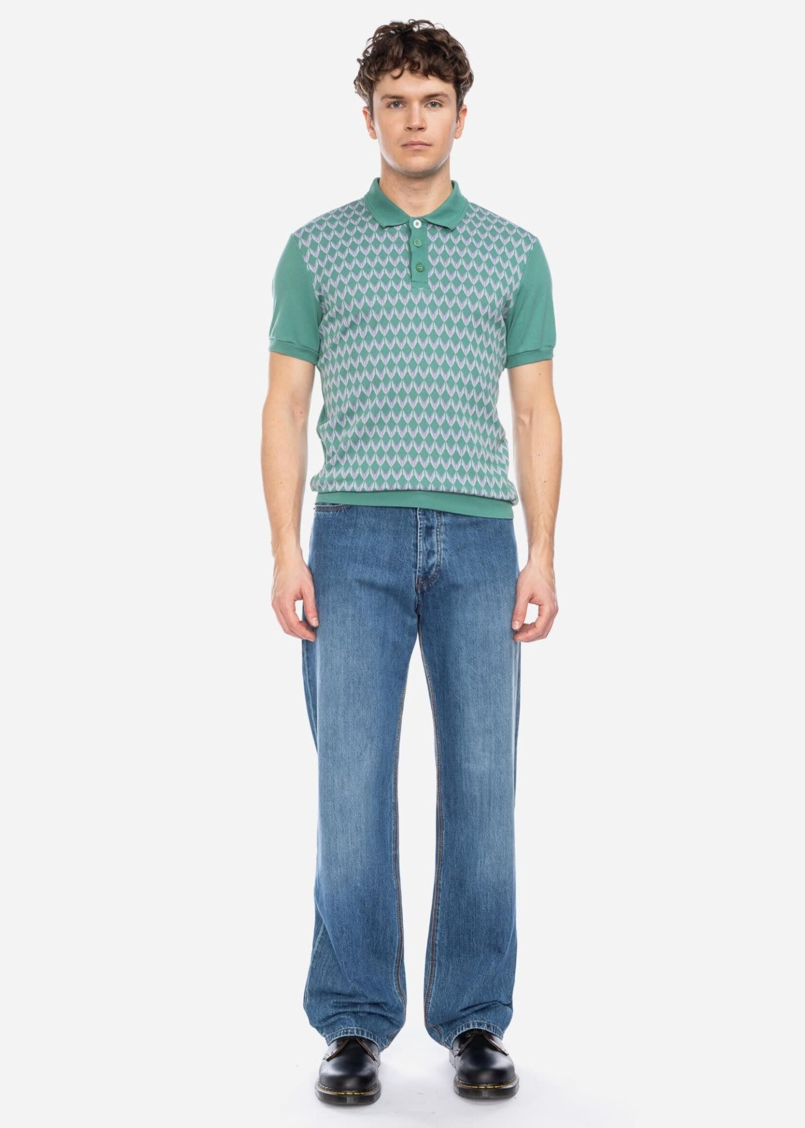 ATO BERLIN ATO BERLIN POLO ENZIO GOTS GREEN PURPLE