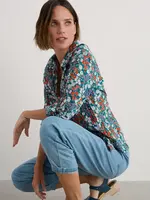 SEASALT CORNWALL SEASALT LARISSA SHIRT WILD HOLLYHOCK DARK DRIFT
