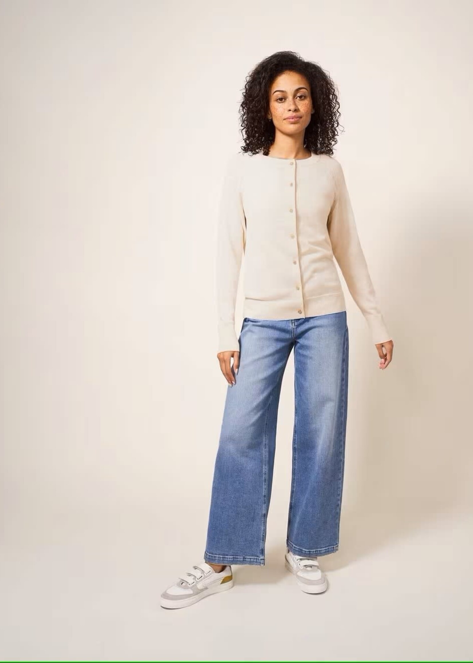 WHITE STUFF WHITE STUFF LULU CARDIGAN NATURAL WHITE