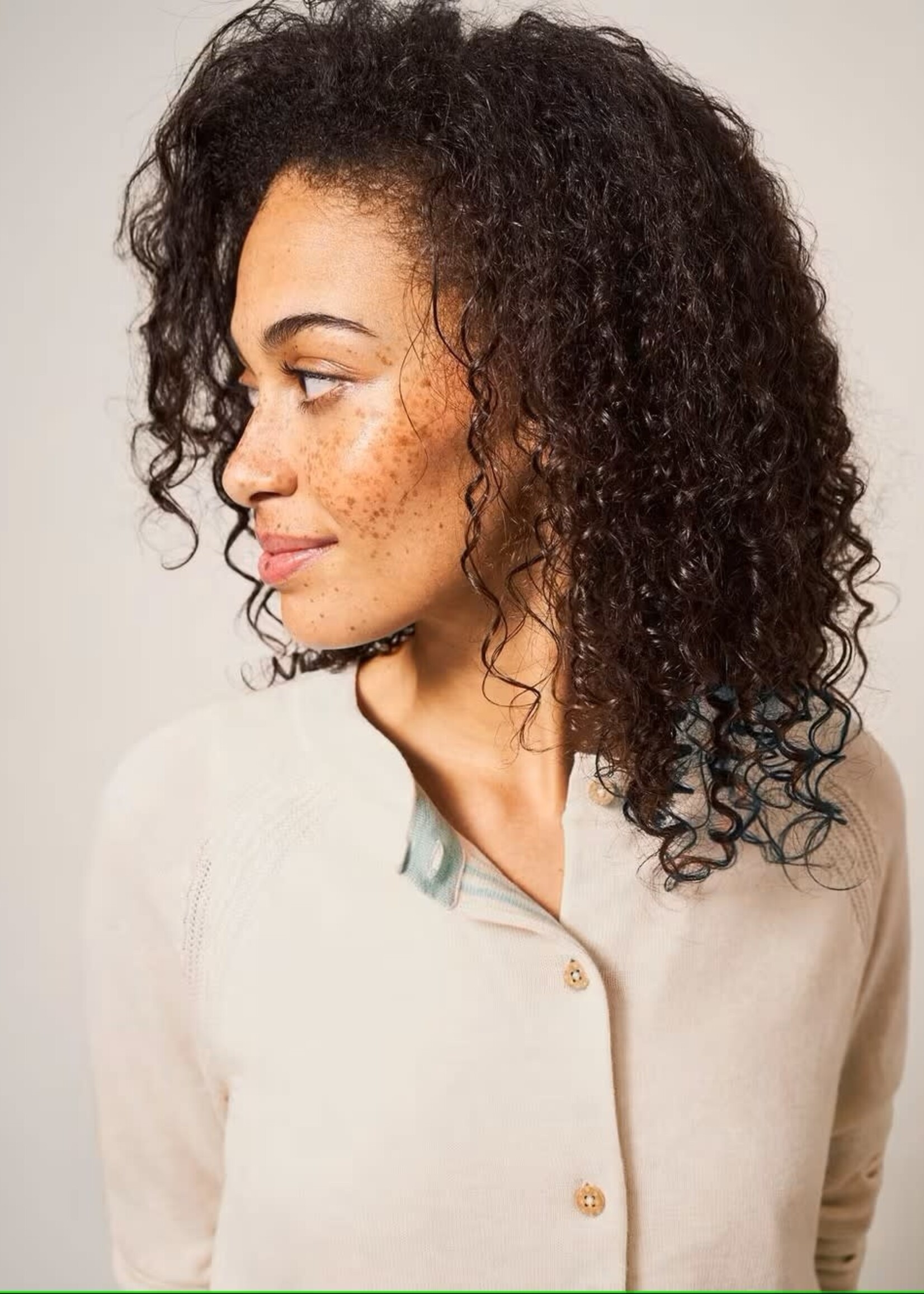 WHITE STUFF WHITE STUFF LULU CARDIGAN NATURAL WHITE