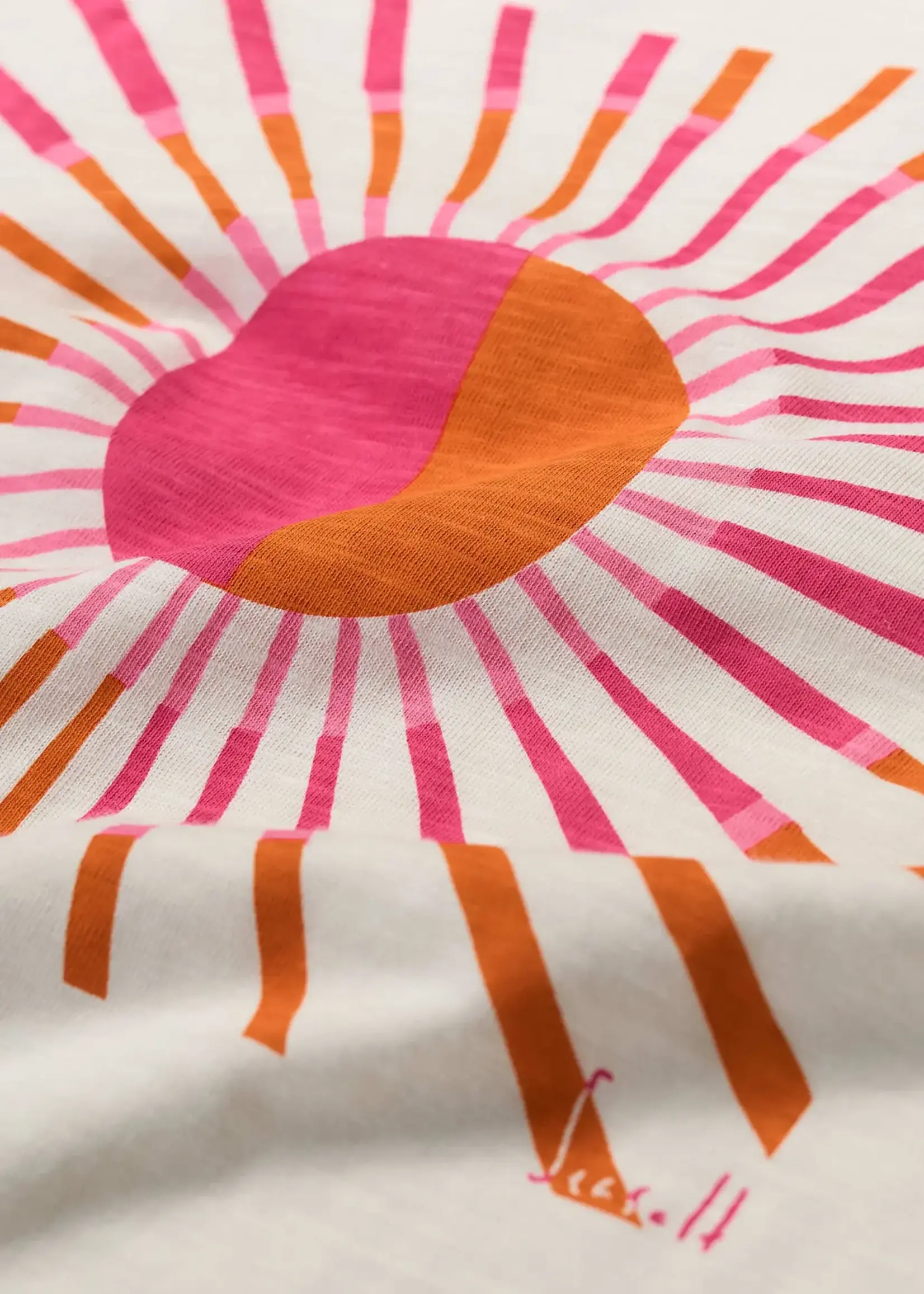 SEASALT CORNWALL SEASALT PRINTING INK T SHIRT SUNRISE GRAPHIC CHALK