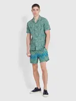 FARAH FARAH COLBERT FLOWER PRINT SWIMMING SHORT GREEN MEADOW