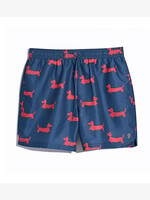 FARAH FARAH COLBERT SAUSAGE DOG PRINT SWIMMING SHORT TRUE COLD METAL