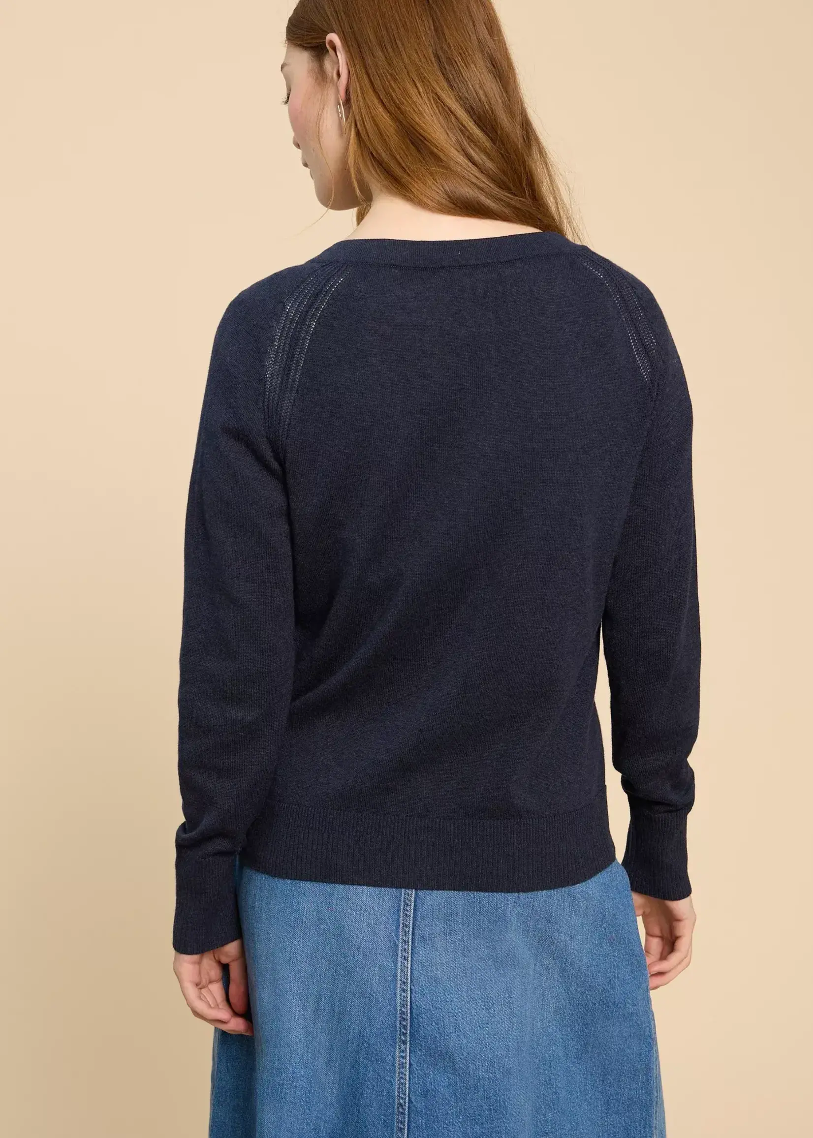 WHITE STUFF WHITE STUFF LULU CARDIGAN DARK NAVY