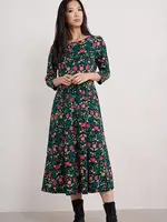 SEASALT CORNWALL SEASALT 3/4 WILD BOUQUET DRESS MIRRORED FLORAL TEHIDY