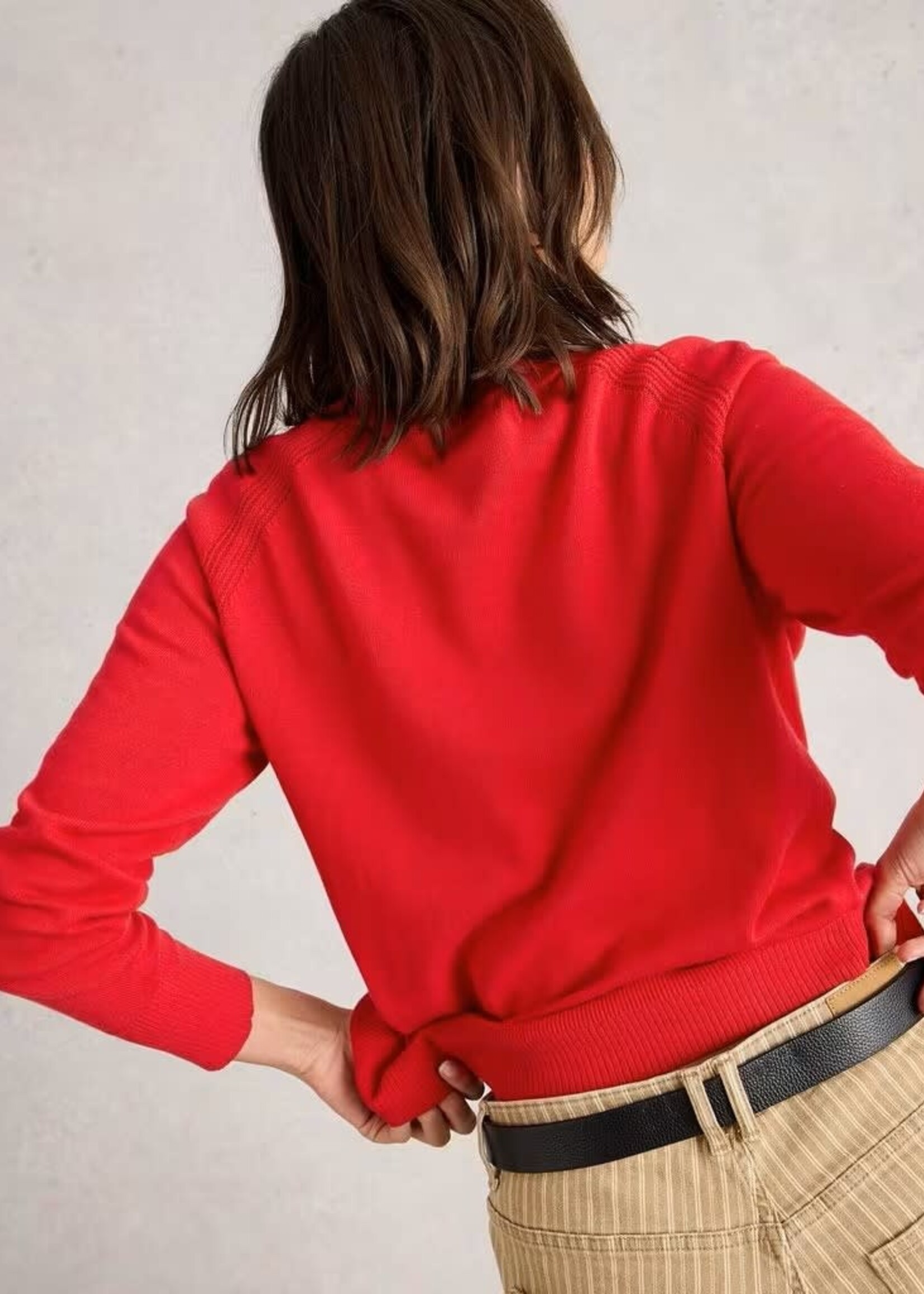 WHITE STUFF WHITE STUFF LULU CARDIGAN MID RED