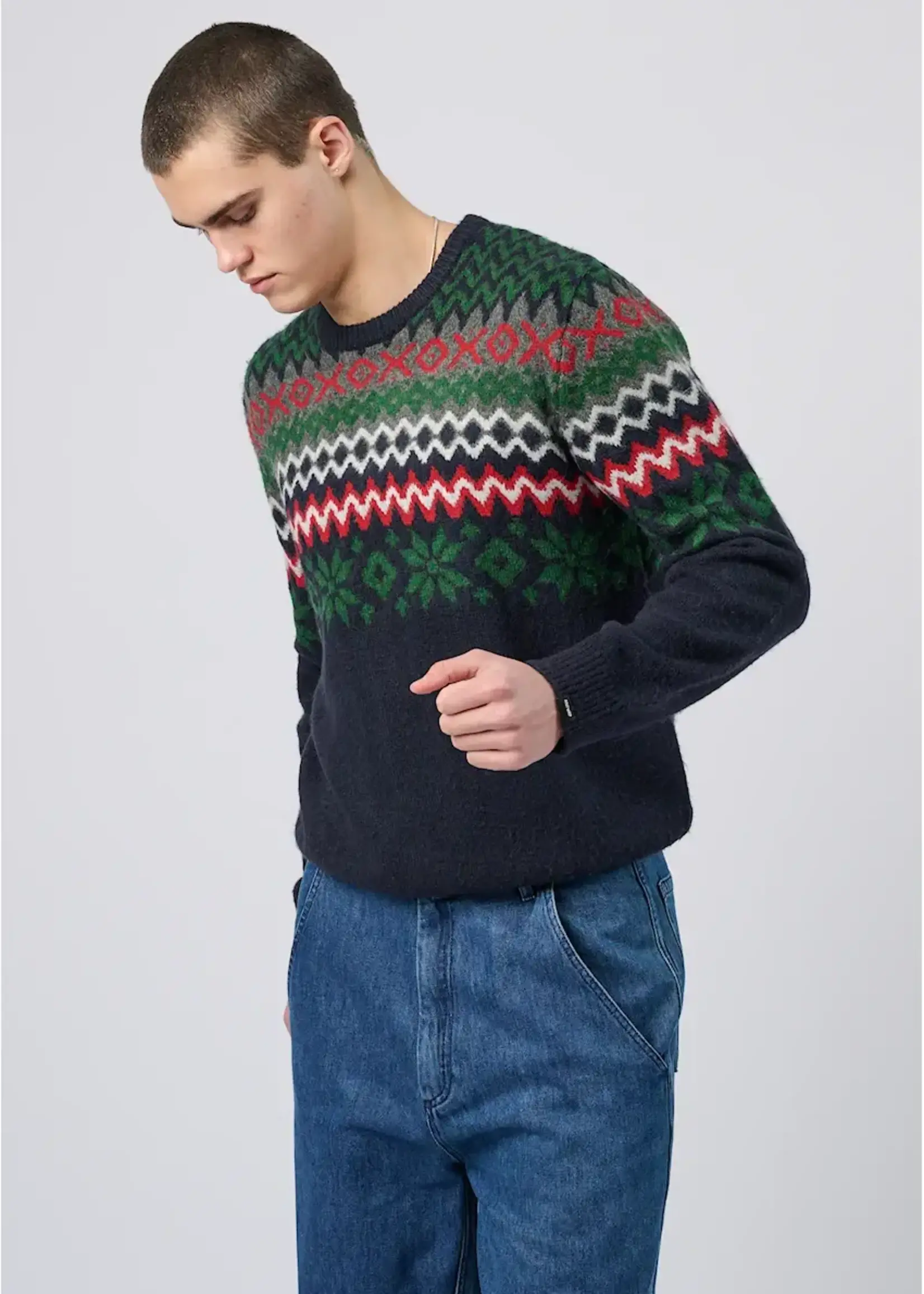 ANTWRP ANTWRP CREWNECK PRINT INK BLUE