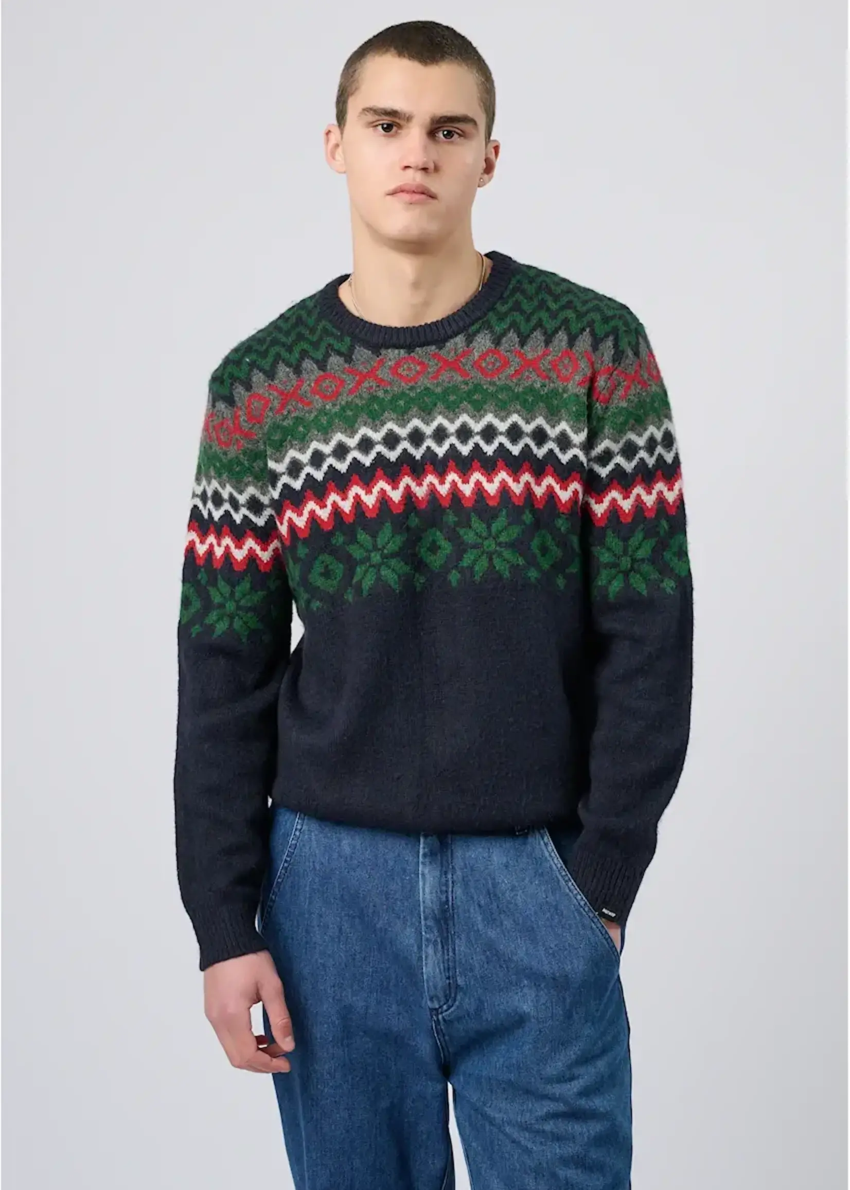 ANTWRP ANTWRP CREWNECK PRINT INK BLUE