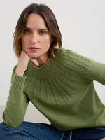 SEASALT CORNWALL SEASALT STONE CHAT JUMPER MOSS