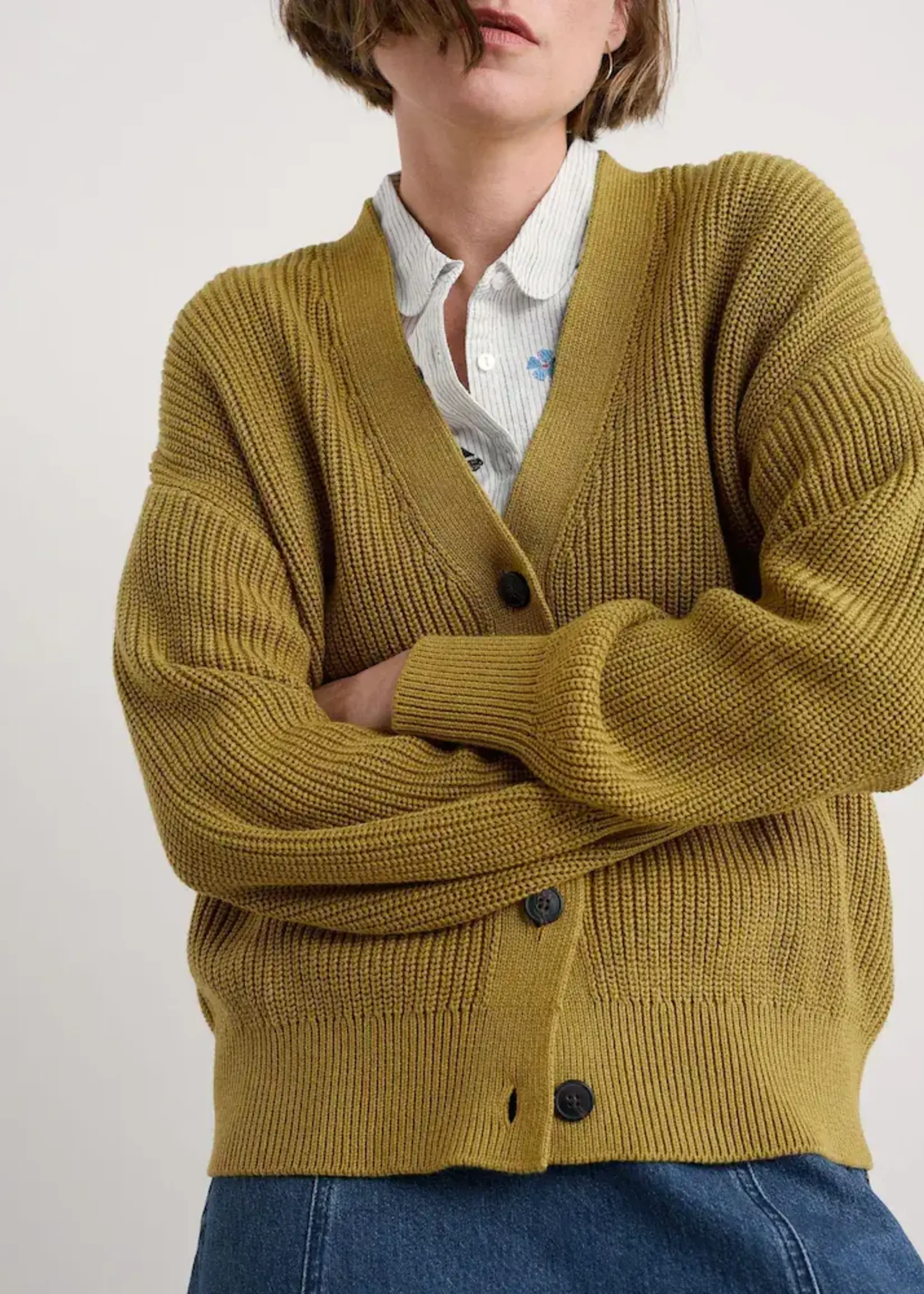 SEASALT CORNWALL SEASALT WINDING CREEK CARDIGAN PEAR