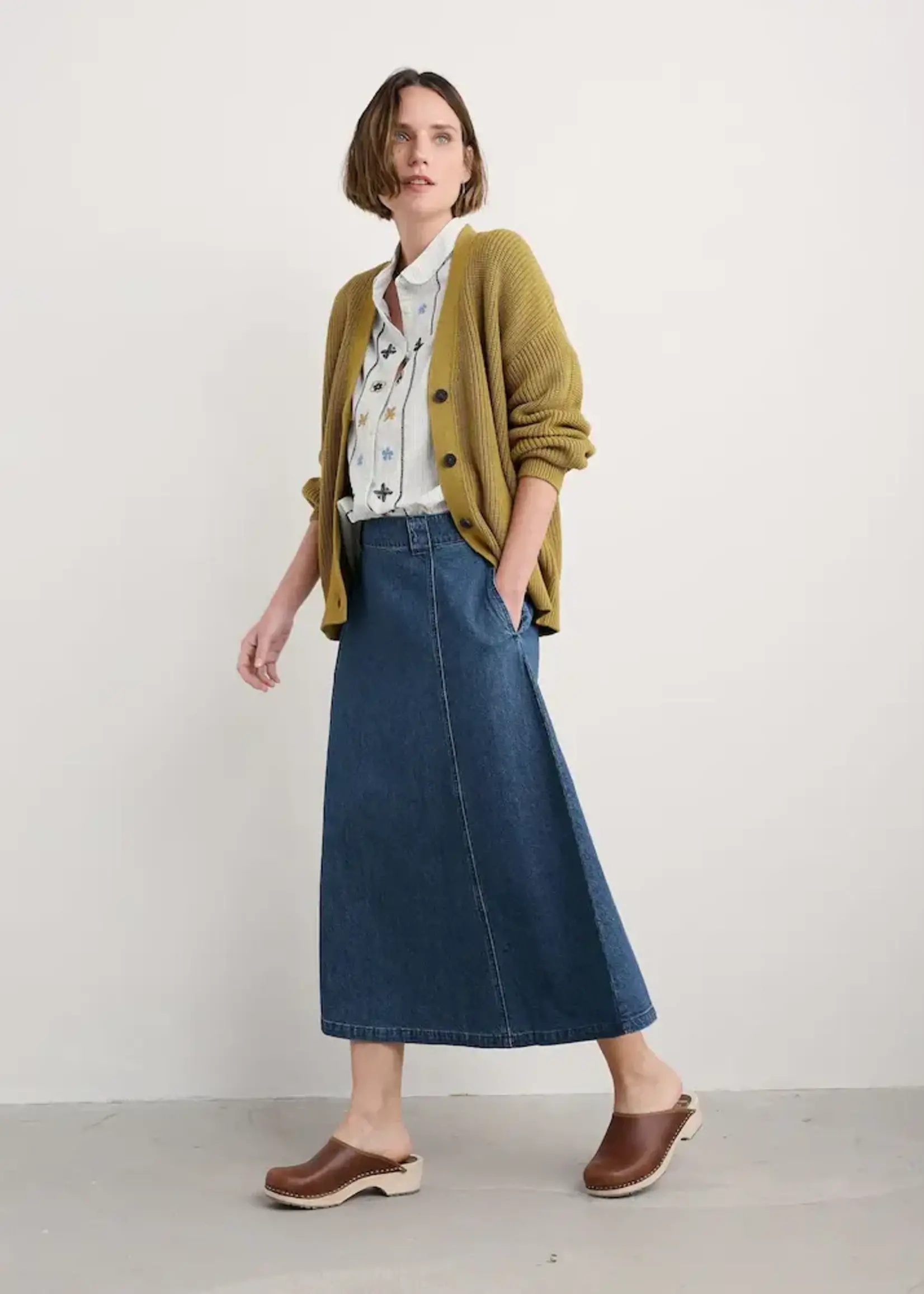 SEASALT CORNWALL SEASALT WINDING CREEK CARDIGAN PEAR