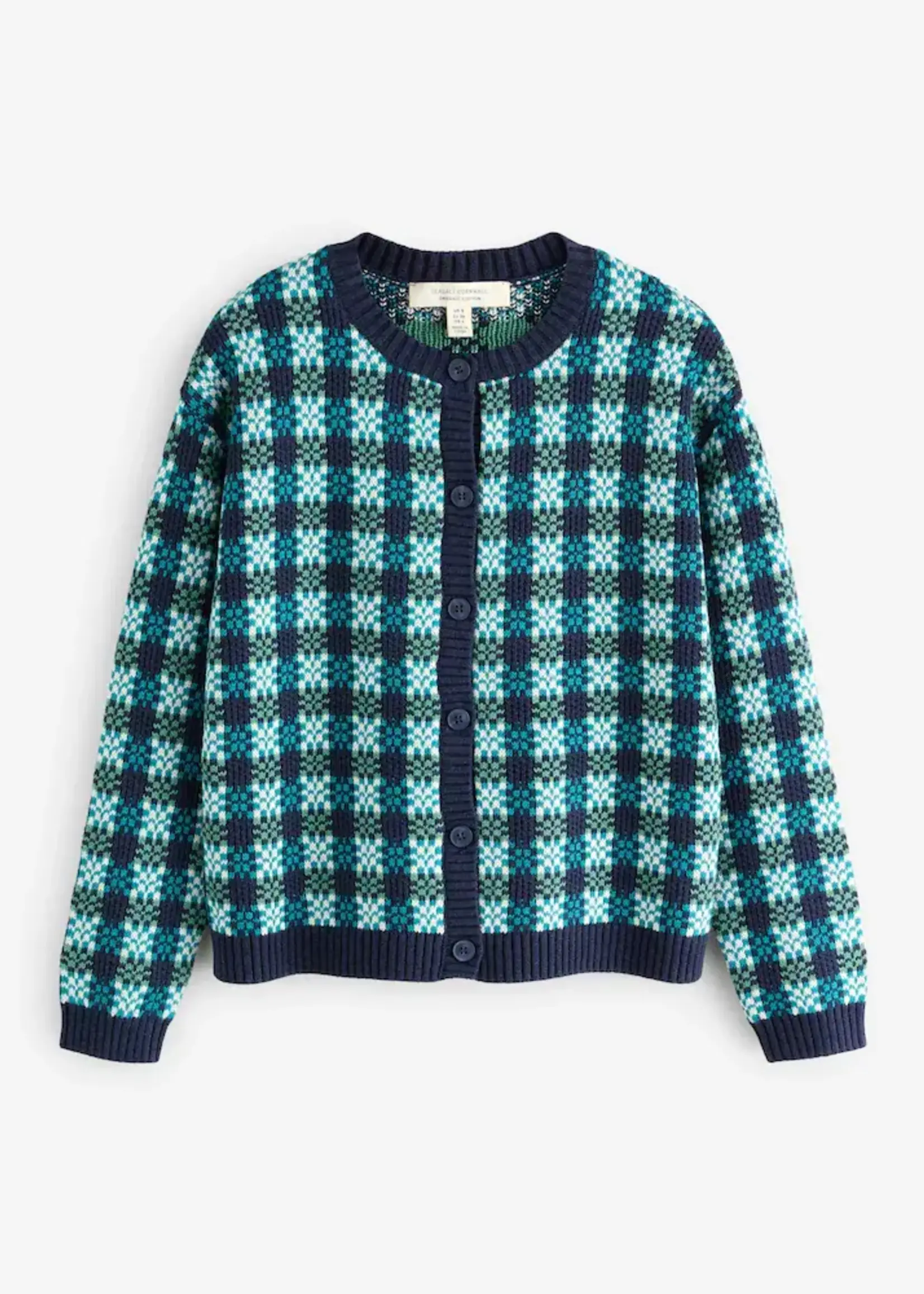 SEASALT CORNWALL SEASALT KENSA CARDIGAN CIRCLET MARITIME EMULSION