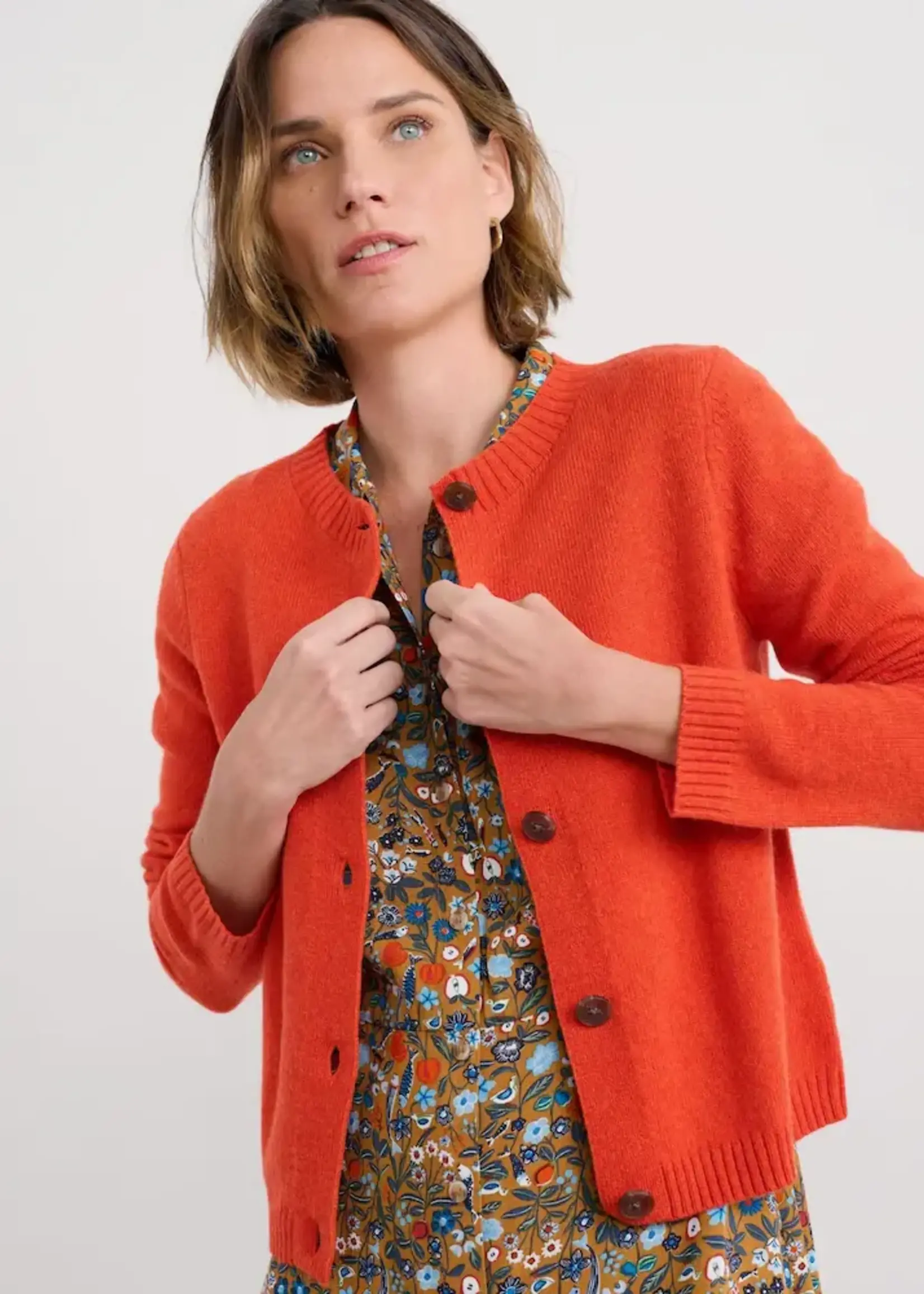 SEASALT CORNWALL SEASALT CORNWALL TERN TIDE CARDIGAN MANDARIN