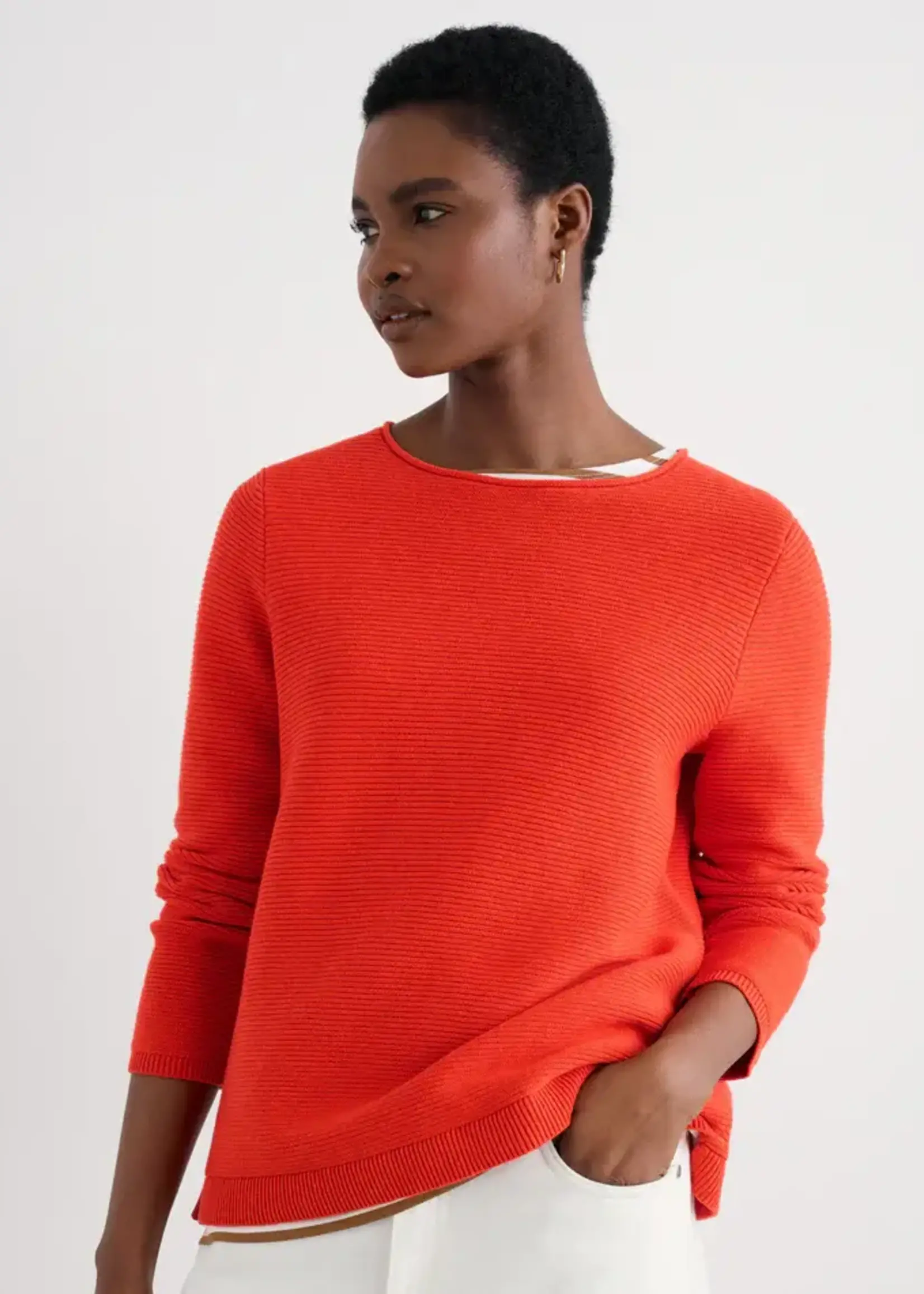 SEASALT CORNWALL SEASALT MAKERS JUMPER MANDARIN