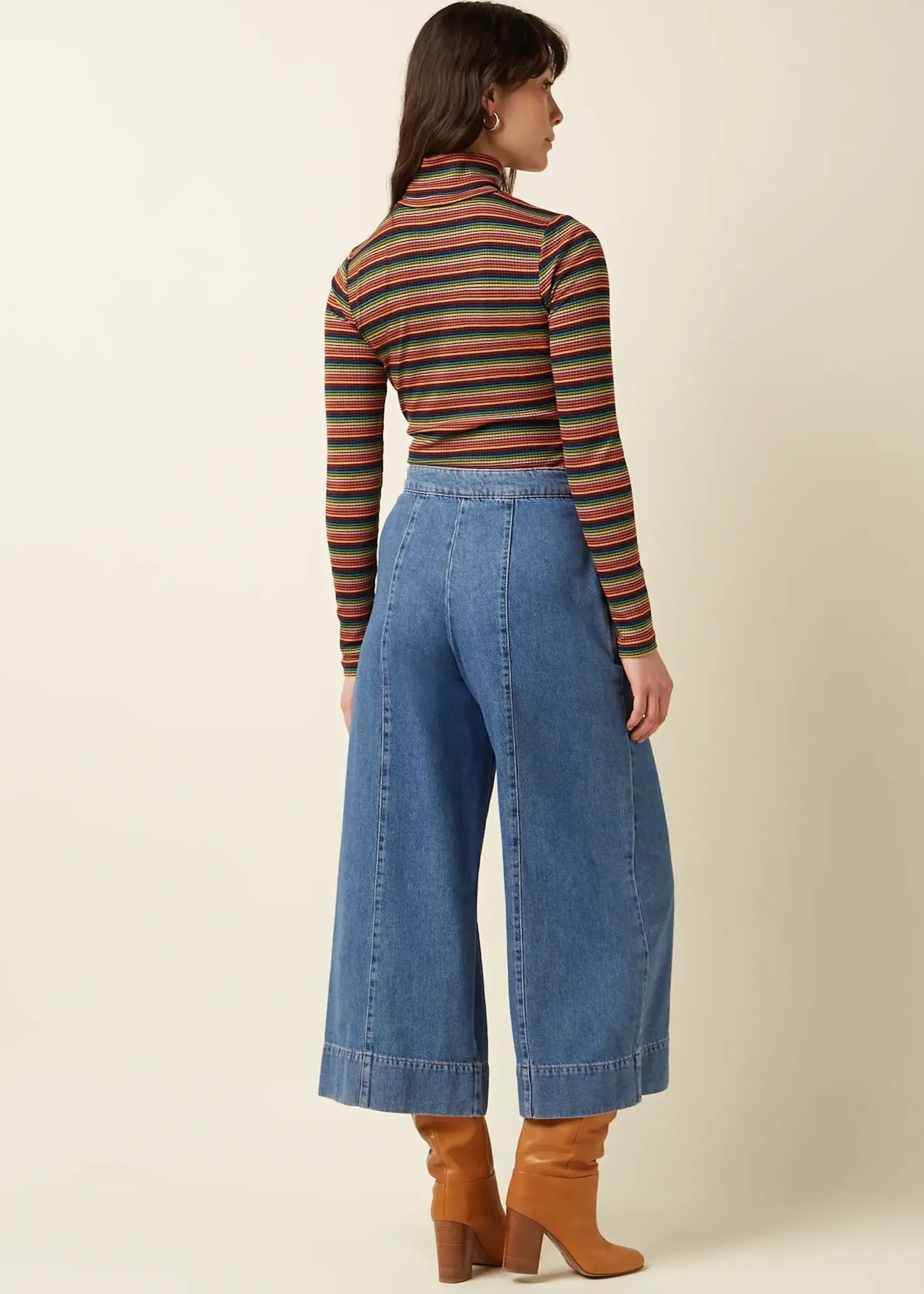 KING LOUIE KING LOUIE ROLLNECK TOP LUMI STRIPE MULTI