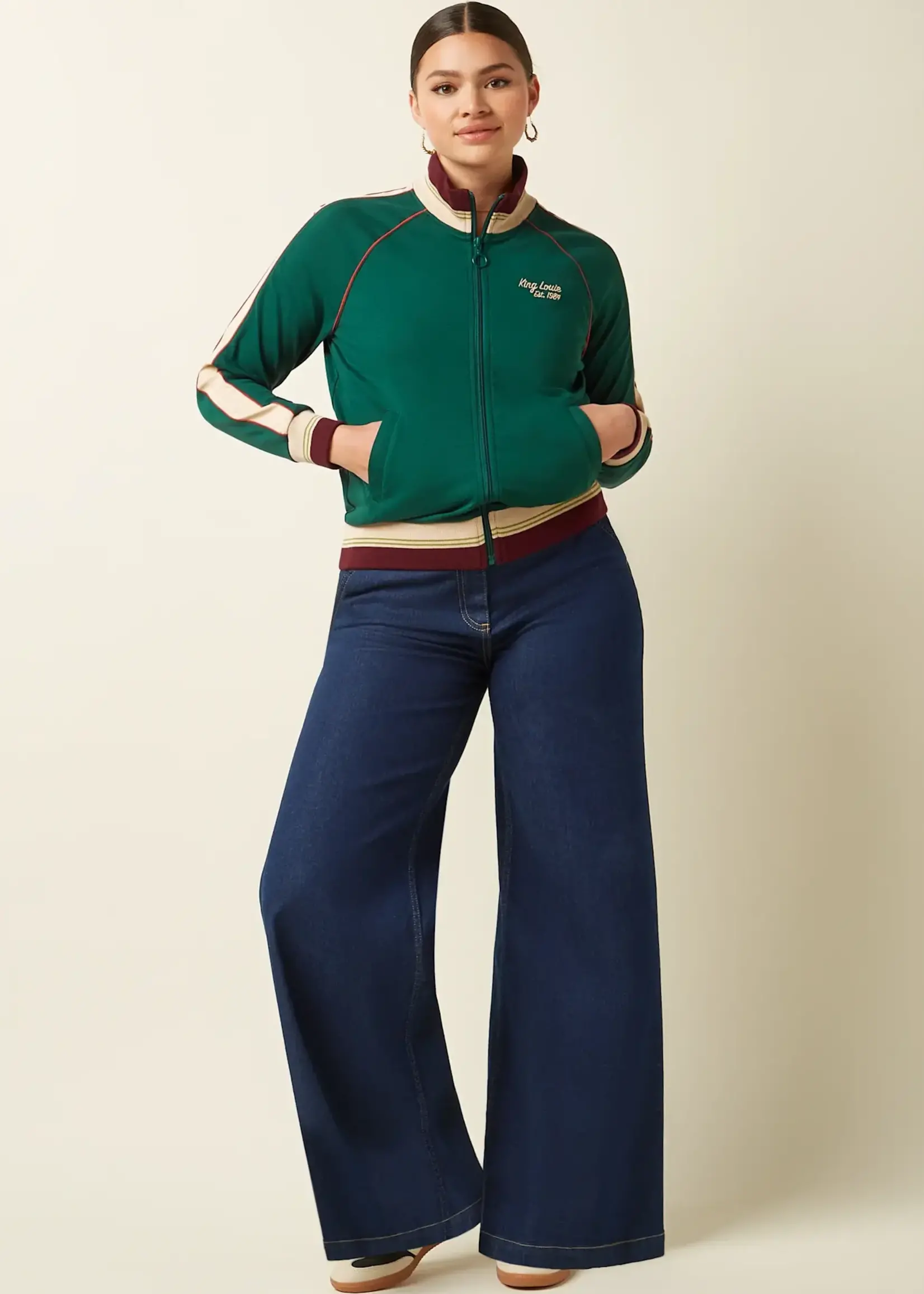 KING LOUIE KING LOUIE LILA COLJACK DAYTONA SWEAT BOTANICAL GREEN