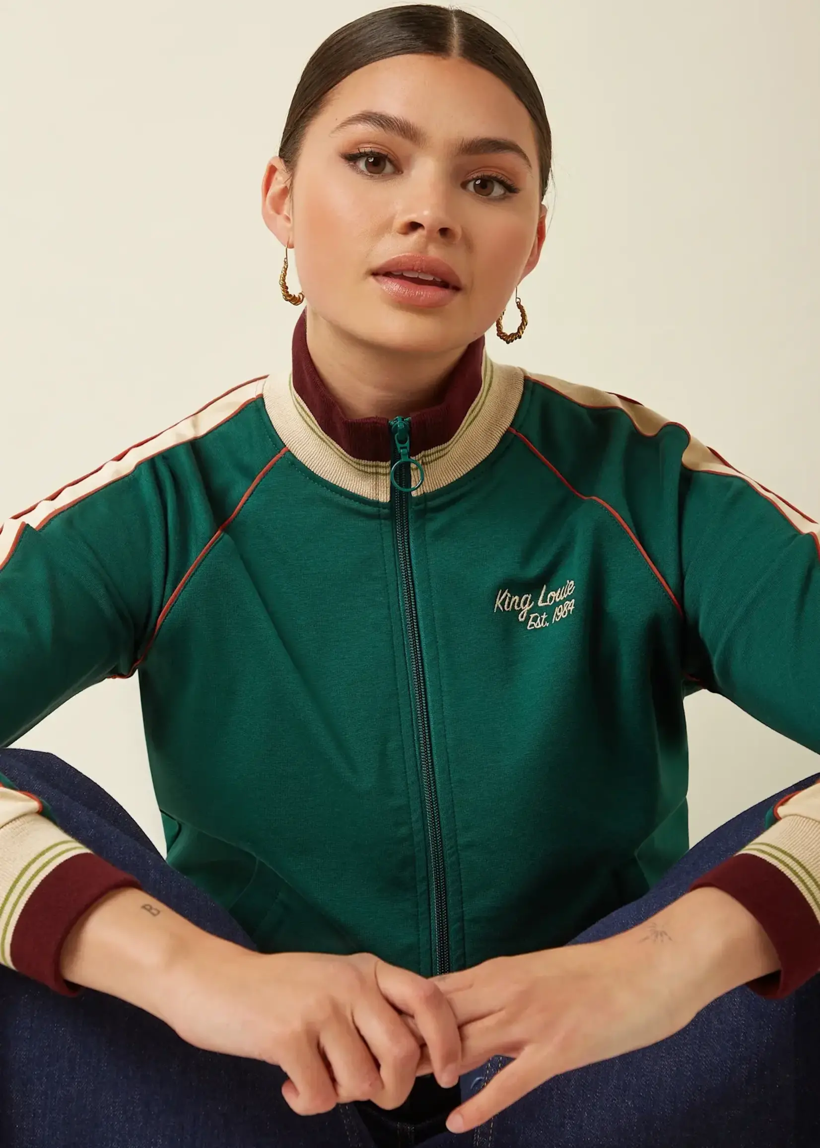 KING LOUIE KING LOUIE LILA COLJACK DAYTONA SWEAT BOTANICAL GREEN