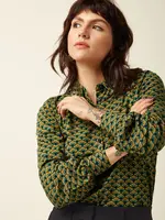 KING LOUIE KING LOUIE CARINA BLOUSE FRIO SPRUCED GREEN