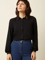 KING LOUIE KING LOUIE CARINA BLOUSE VISCOSE LIGHT BLACK