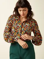 KING LOUIE KING LOUIE MAISIE BLOUSE MAUVE MULTI
