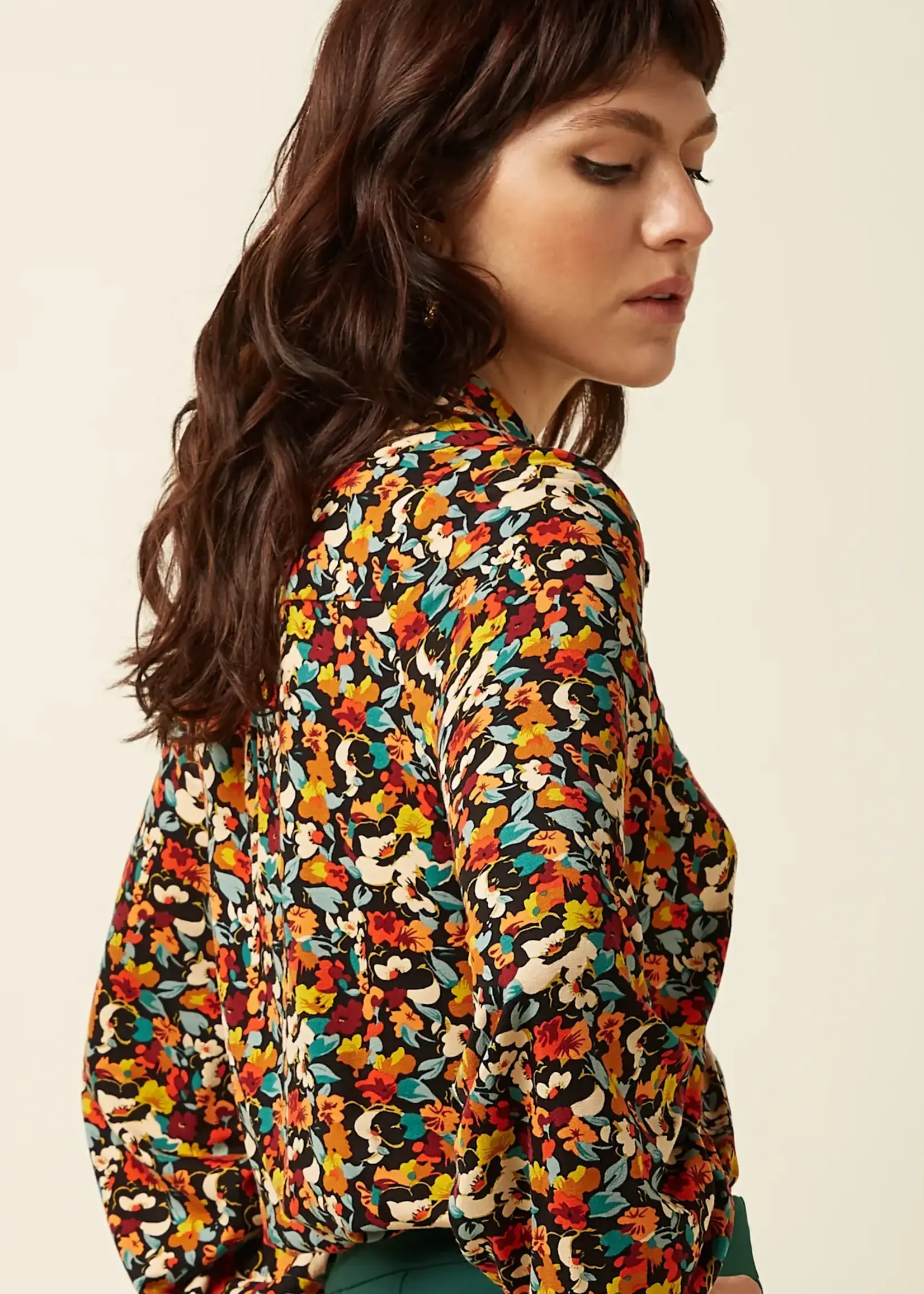 KING LOUIE KING LOUIE MAISIE BLOUSE MAUVE MULTI