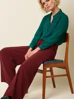 KING LOUIE KING LOUIE PEPPA PANTS WOVEN CREPE CABERNET RED