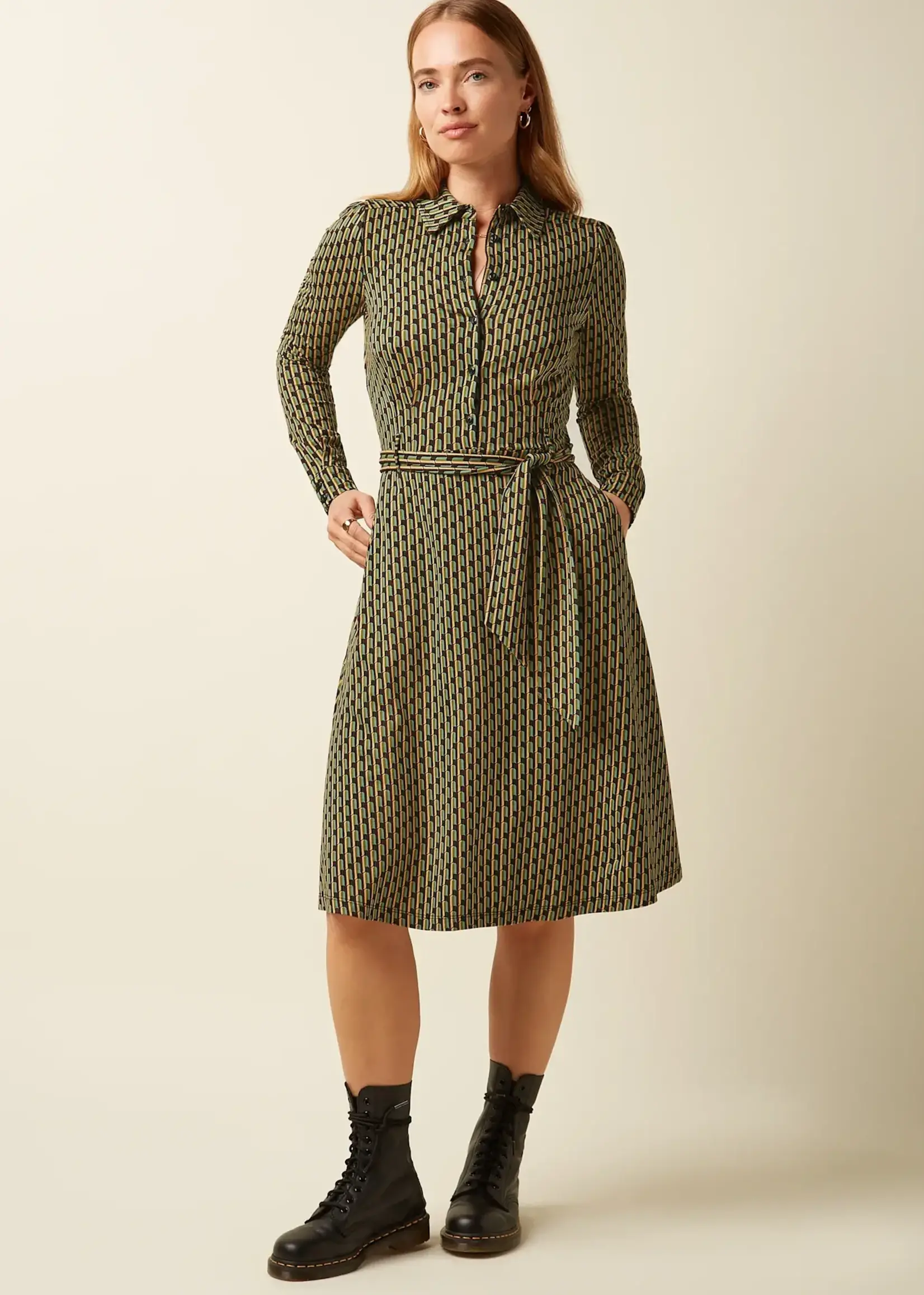 KING LOUIE KING LOUIE SHEEVA DRESS GAUZY BLACK