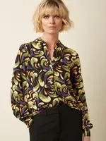 KING LOUIE KING LOUIE MAISIE BLOUSE RUMBLE BLACK