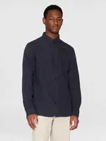 KNOWLEDGE COTTON APPAREL KNOWLEDGE COTTON APP OC FLANEL SHIRT TOTAL ECLIPSE