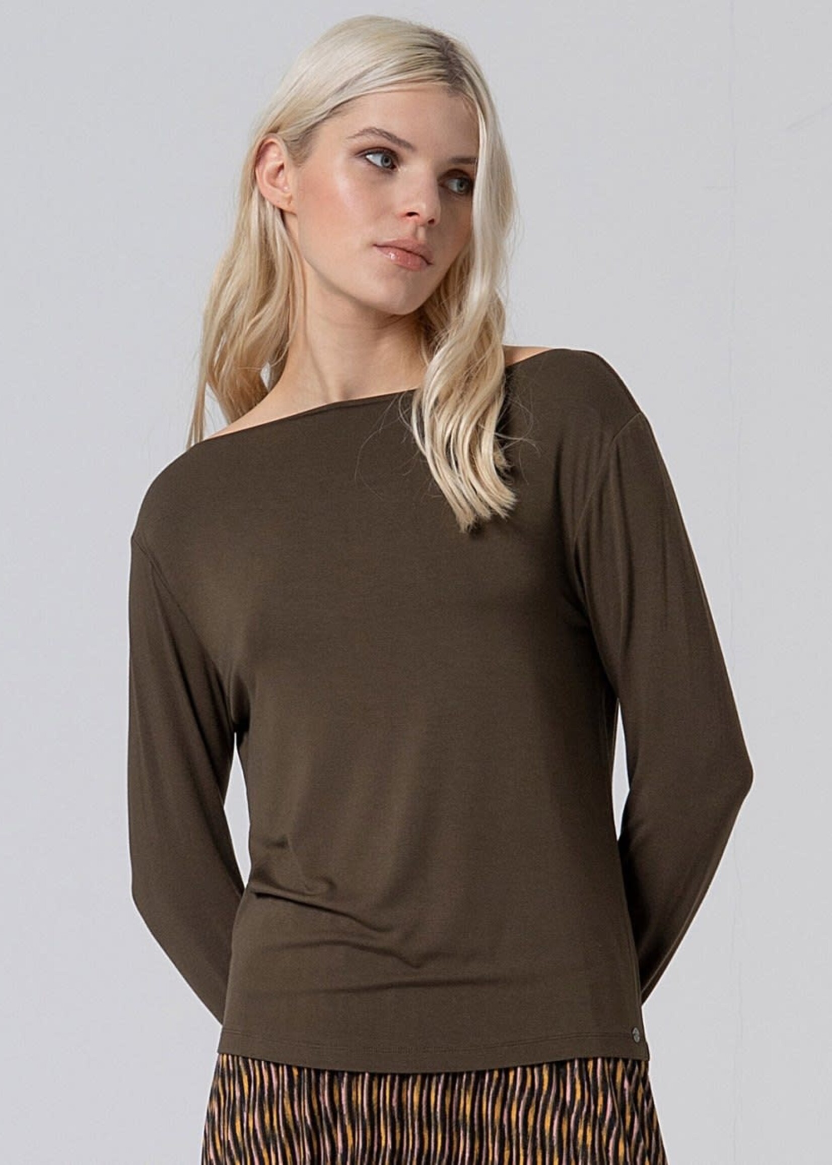 SURKANA SURKANA LOOSE LS T SHIRT KHAKI