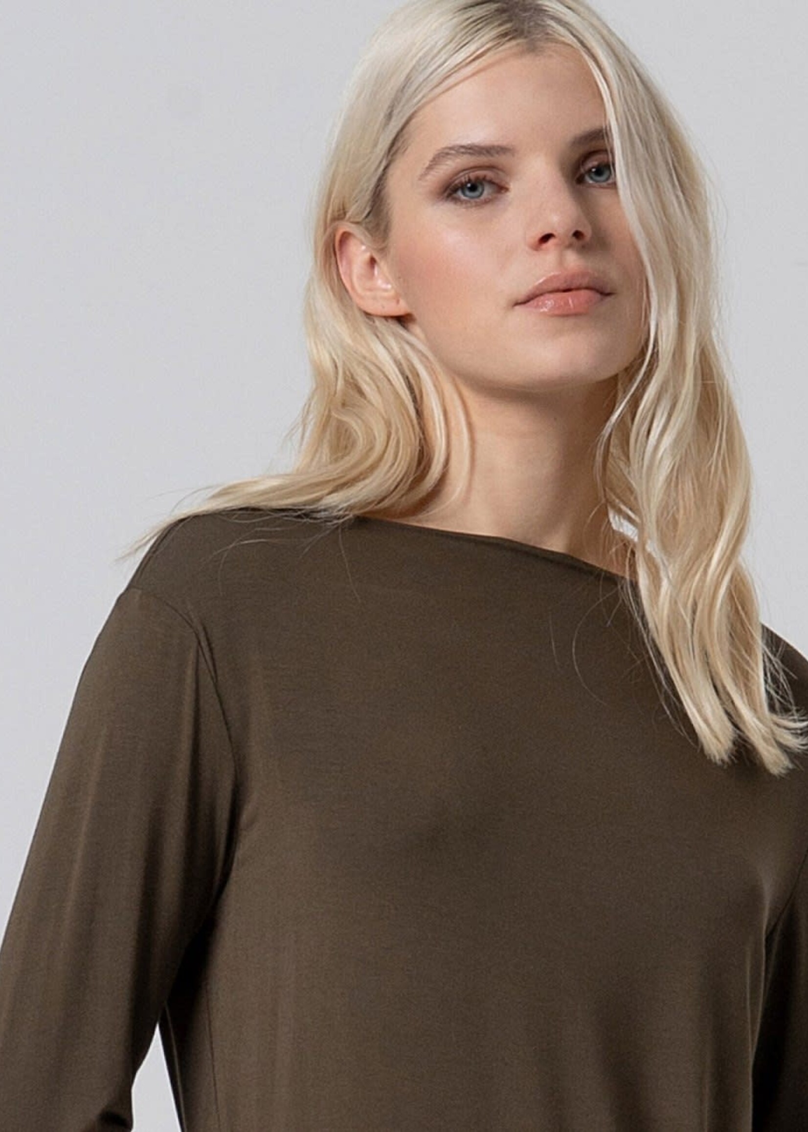 SURKANA SURKANA LOOSE LS T SHIRT KHAKI