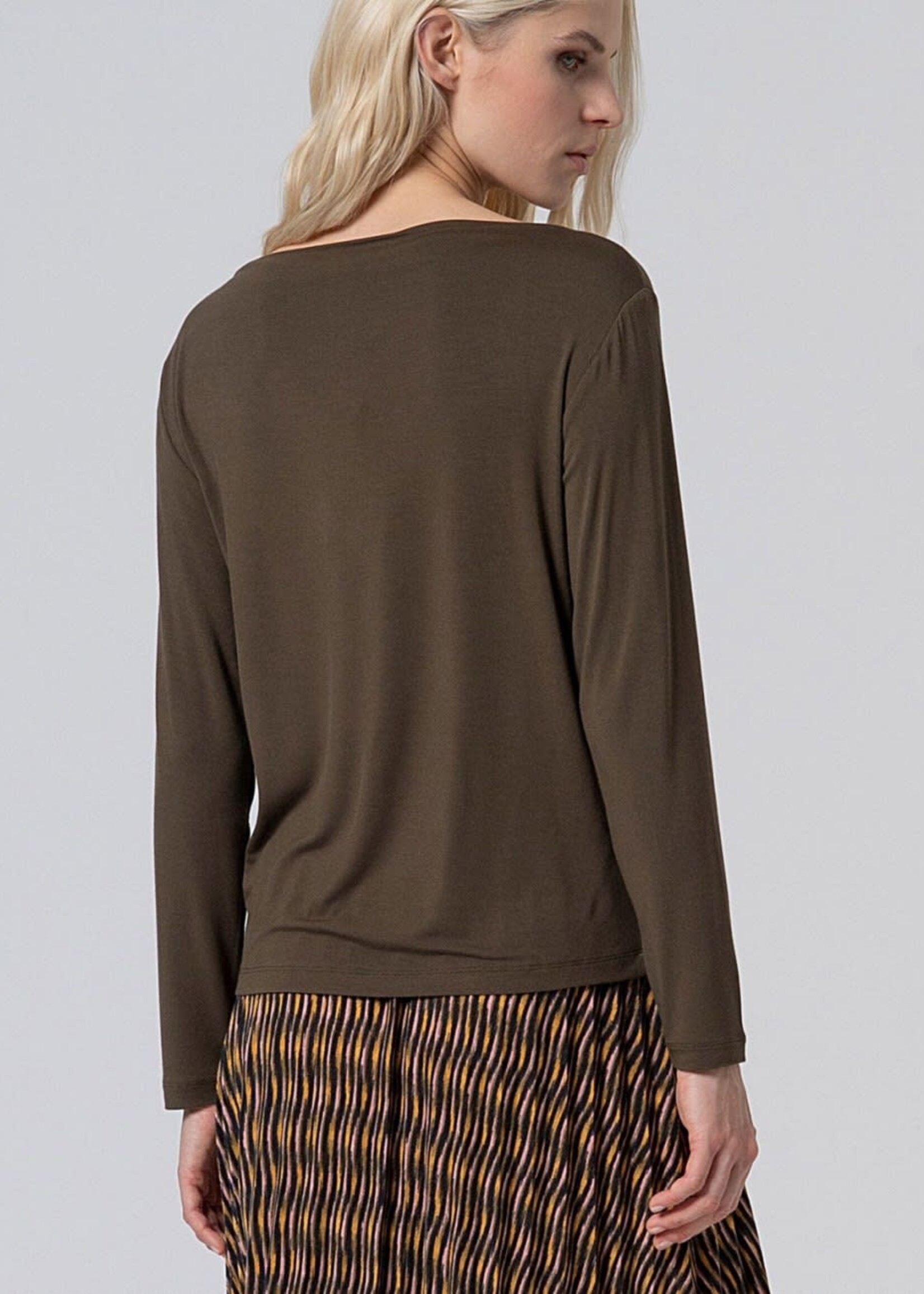 SURKANA SURKANA LOOSE LS T SHIRT KHAKI