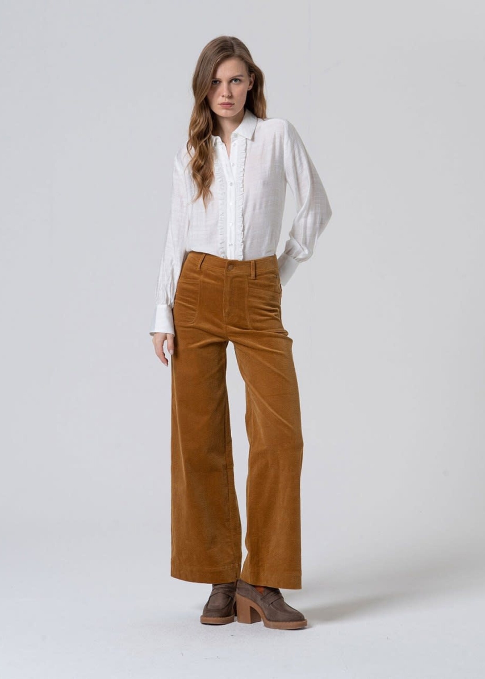 SURKANA SURKANA FLARED CORDES PANTS MUSTARD