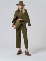 SURKANA SURKANA SHORT HOUNDSTOOTH JACKET GREEN