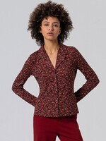 SURKANA SURKANA SMOKING COLLAR BLOUSE TILE