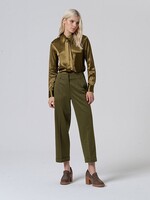 SURKANA SURKANA STRAIGHT HOUNDSTOOTH PANTS GREEN
