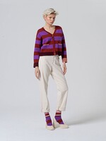 SURKANA SURKANA V NECK CARDIGAN PURPLE