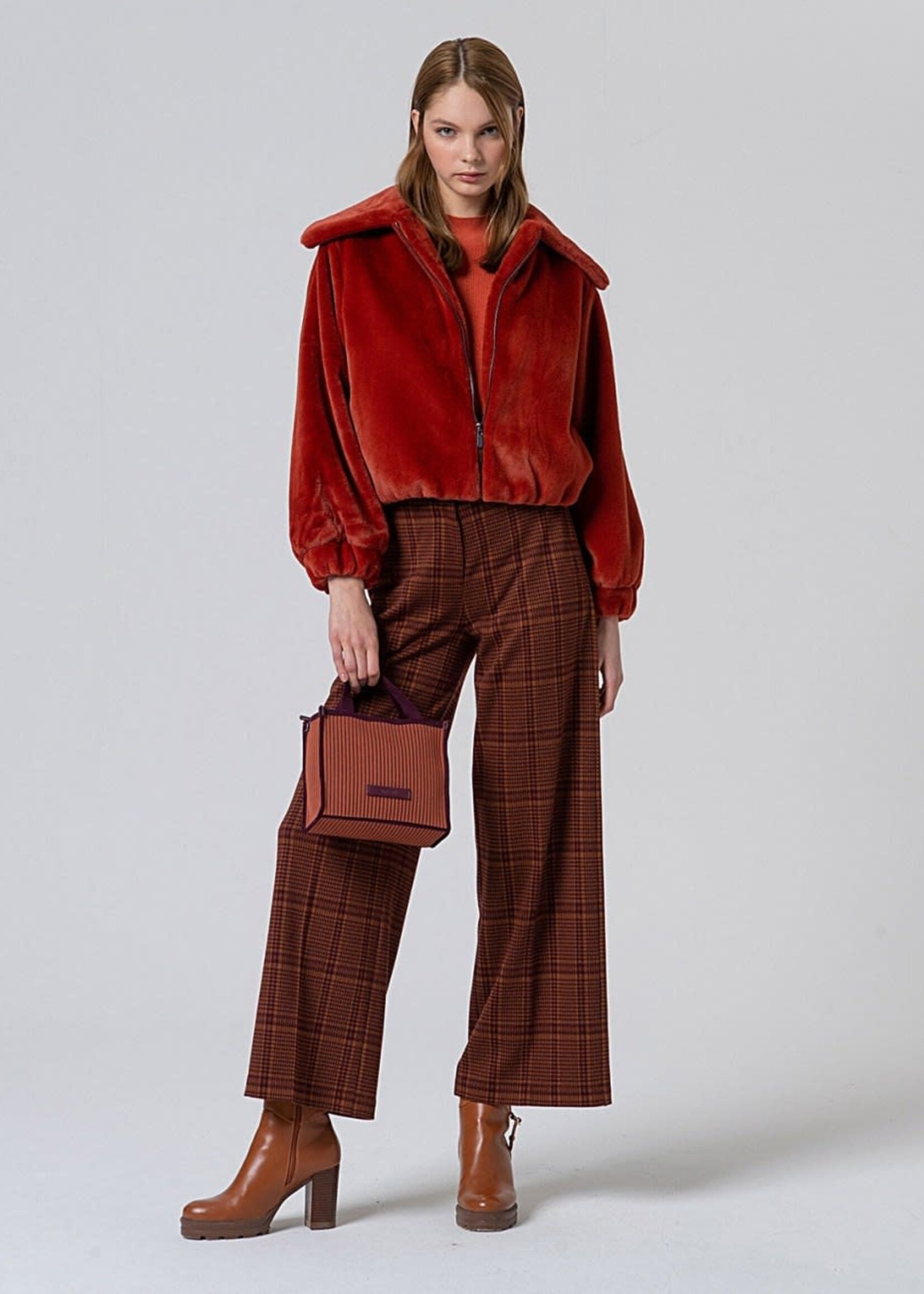 SURKANA SURKANA STRAIGHT JACQUARD PANTS TILE