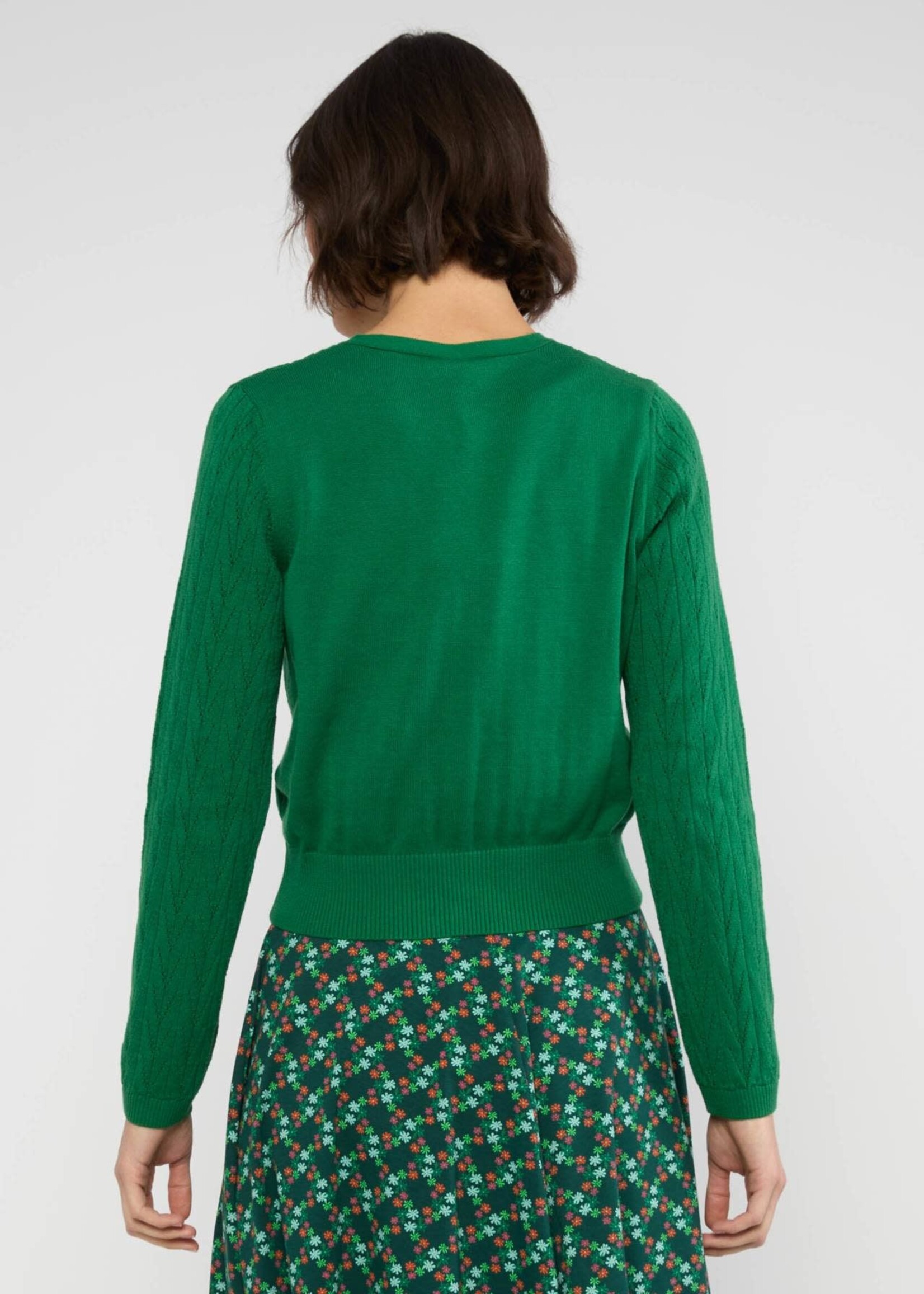 BLUTSGESCHWISTER BLUTSGESCHWISTER SAVE THE WORLD CARDIGAN STARLIGHT GREEN