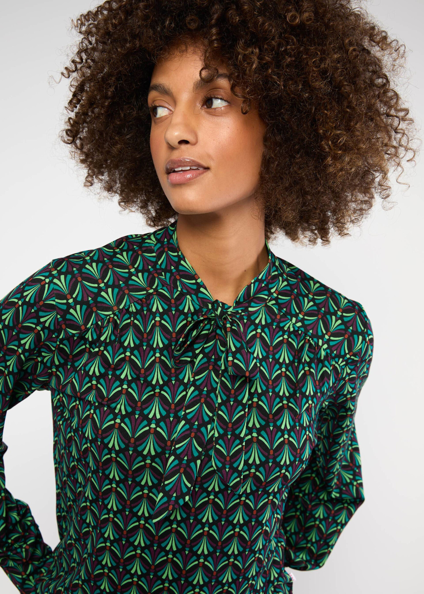 BLUTSGESCHWISTER BLUTSGESCHWISTER TIE NECK BLOUSE  L'ODELETTE POUR HELMA