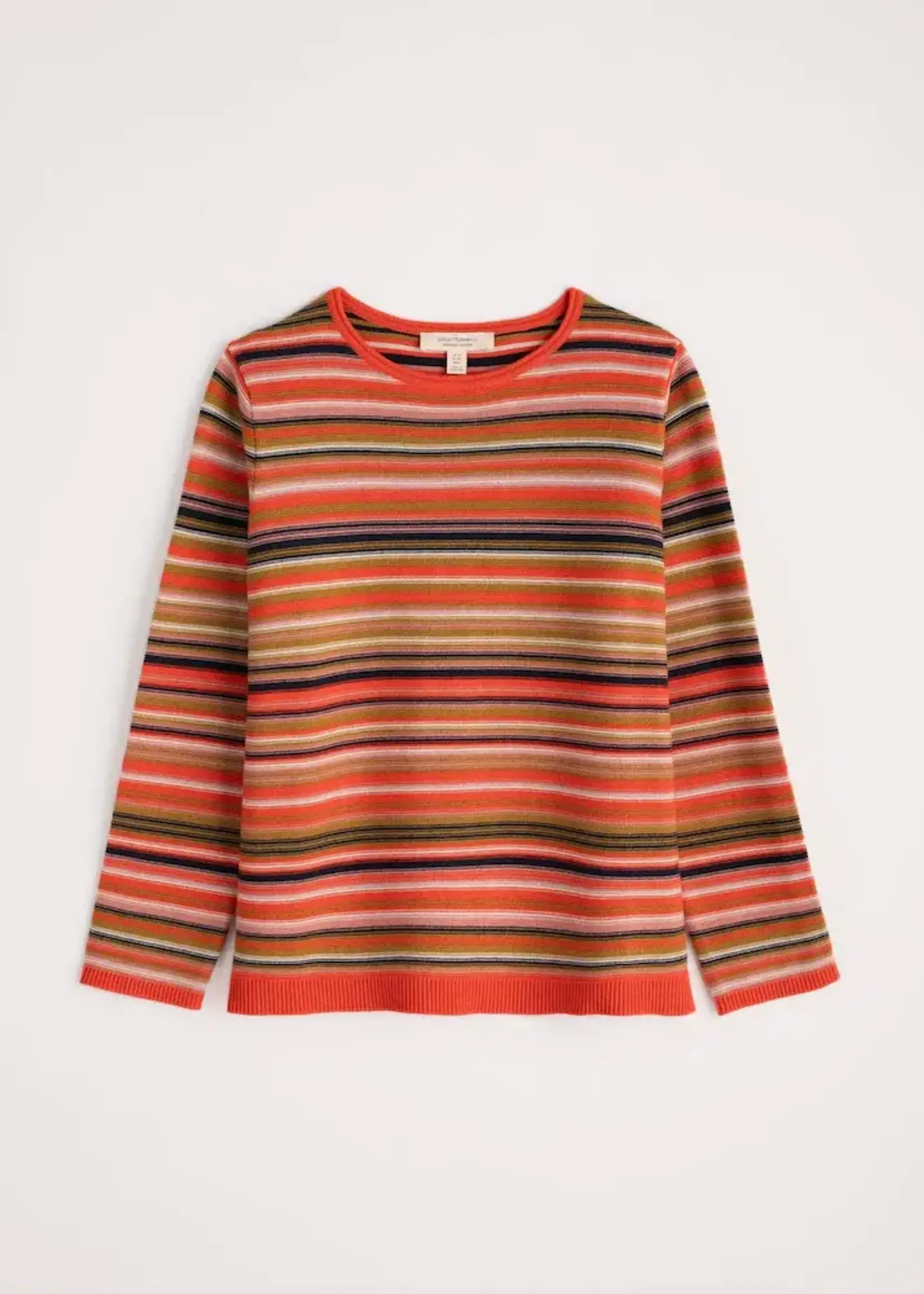SEASALT CORNWALL SEASALT MAKERS JUMPER RIPPLE MARKS PEAR MULTI