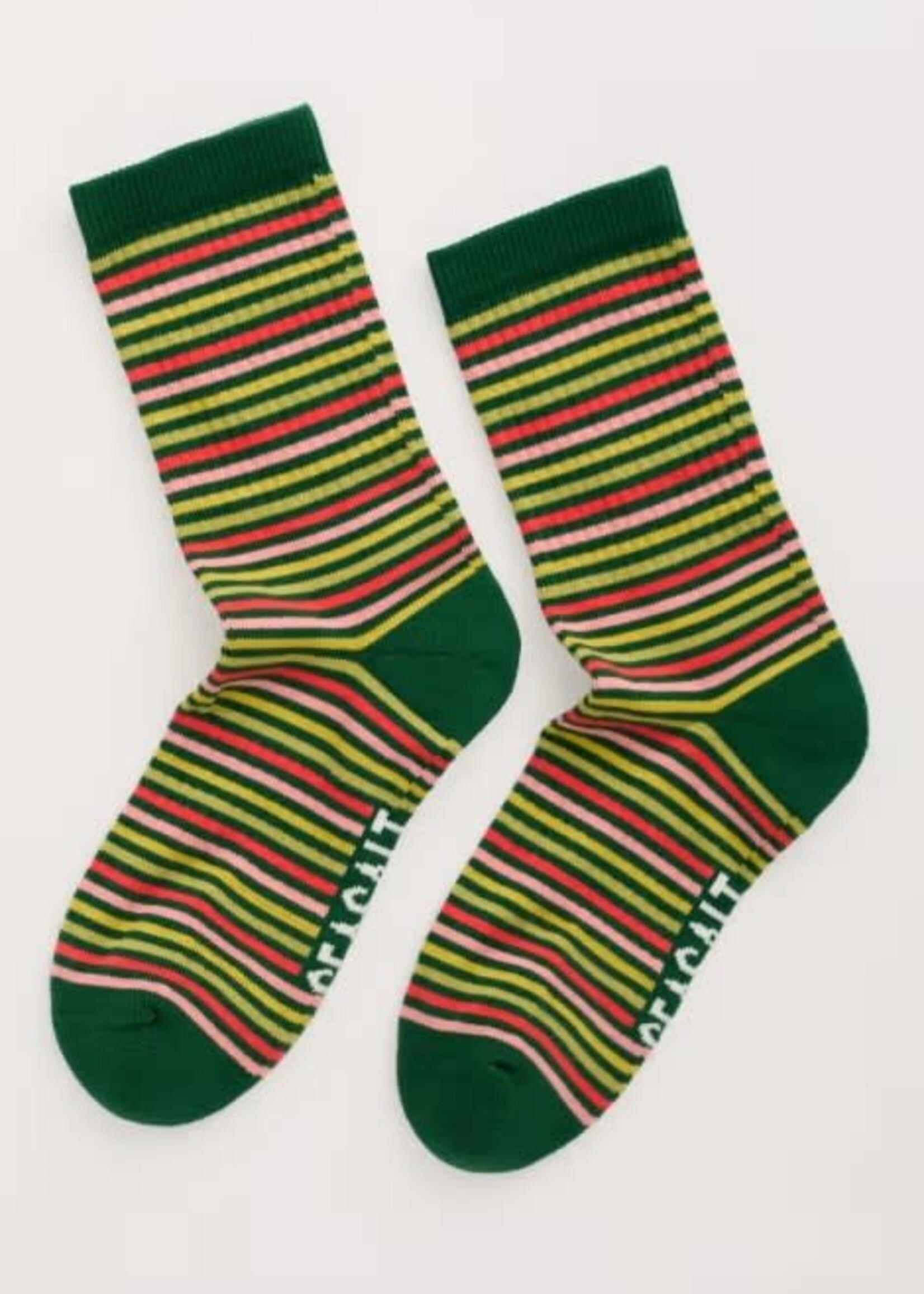 SEASALT CORNWALL SEASALT CUSHIONED CREW SOCKS WOAD GROVE MULTI