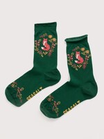 SEASALT CORNWALL SEASALT ARTY SOCKS FOX WREATH EVERGREEN