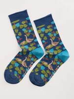 SEASALT CORNWALL SEASALT ARTY BAMBOO SOCKS LEAFY SHADE SQUALL
