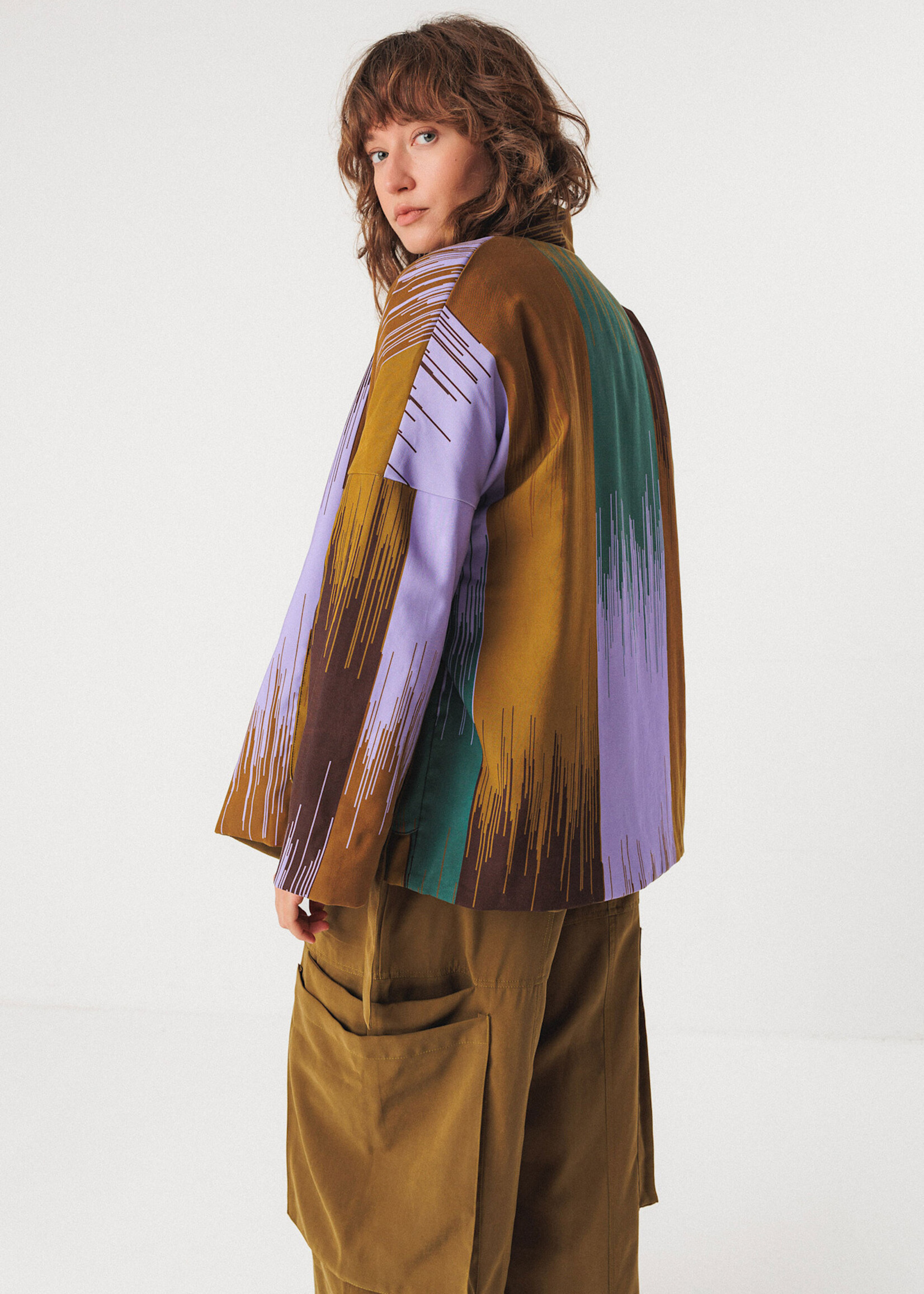 SKFK SKFK LEA JACKET CAMO