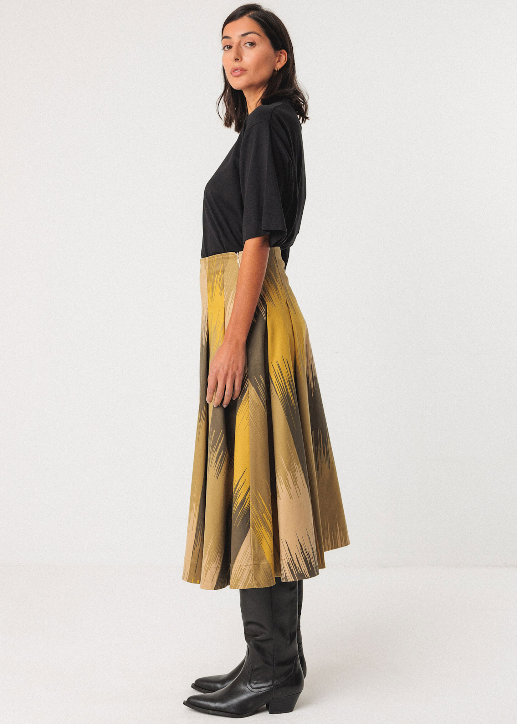 SKFK SKFK XIMENA GOTS SKIRT CAMO