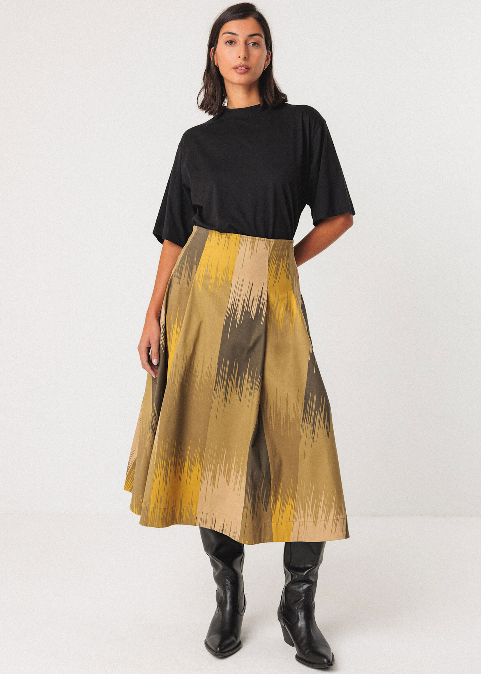 SKFK SKFK XIMENA GOTS SKIRT CAMO