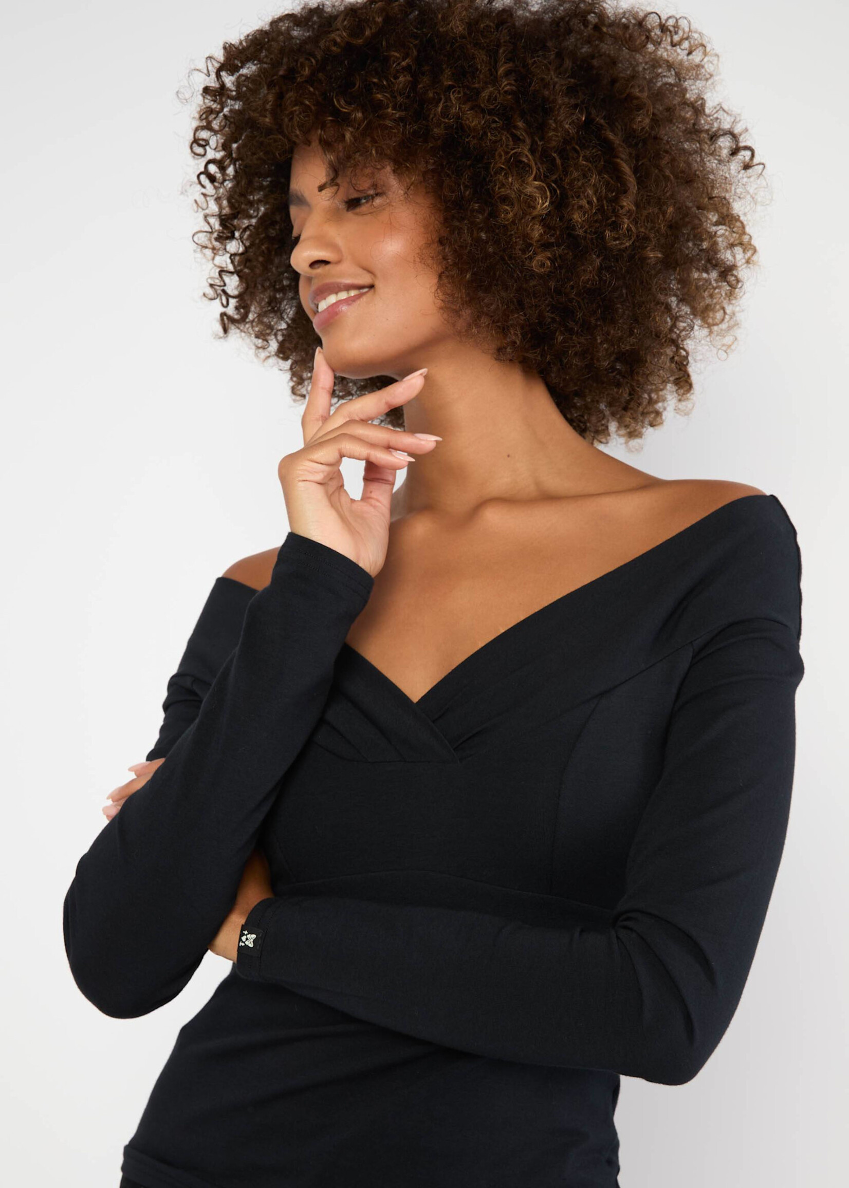 BLUTSGESCHWISTER BLUTSGESCHWISTER LOVEBIRDS KISS TOP BLACK AND STRONG