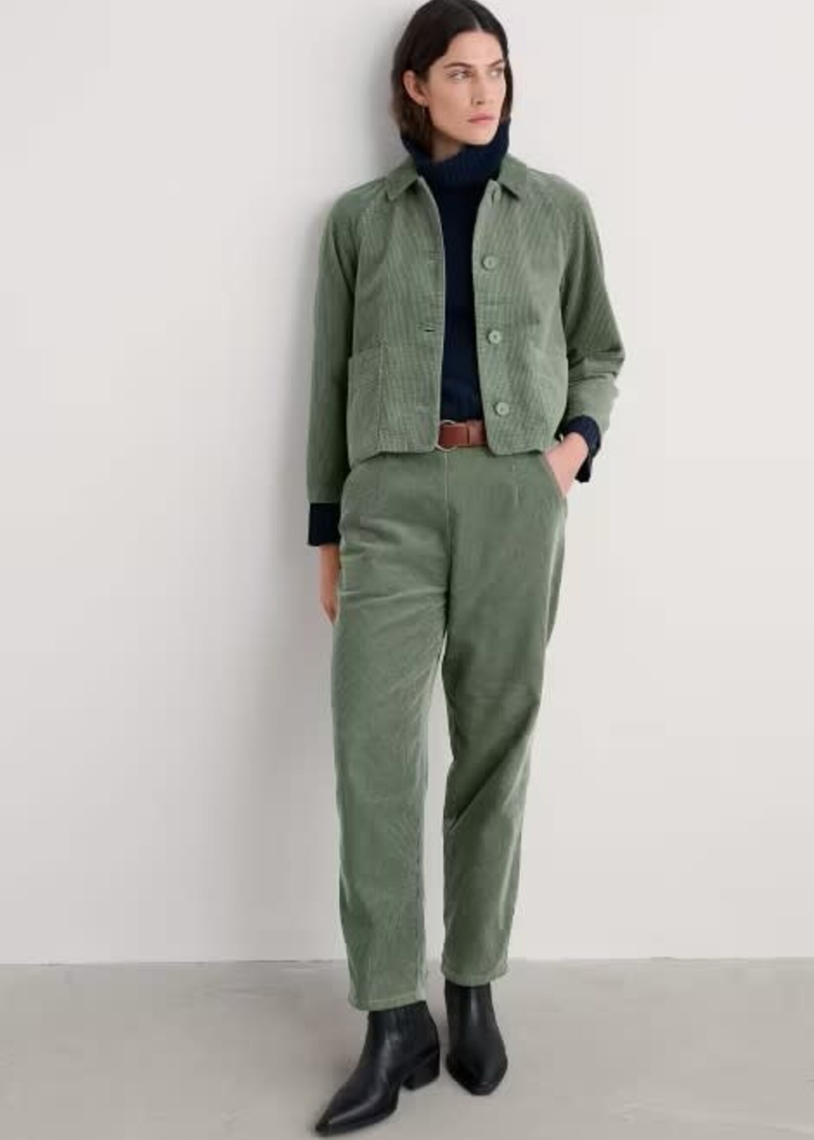 SEASALT CORNWALL SEASALT OCEAN MIST CORD JACKET DUSKY GREEN